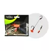 Wizard Monster Povrchový Livebait Double Monobraid Rig 9/0+11/0 Kulatý Návazec na sumce
