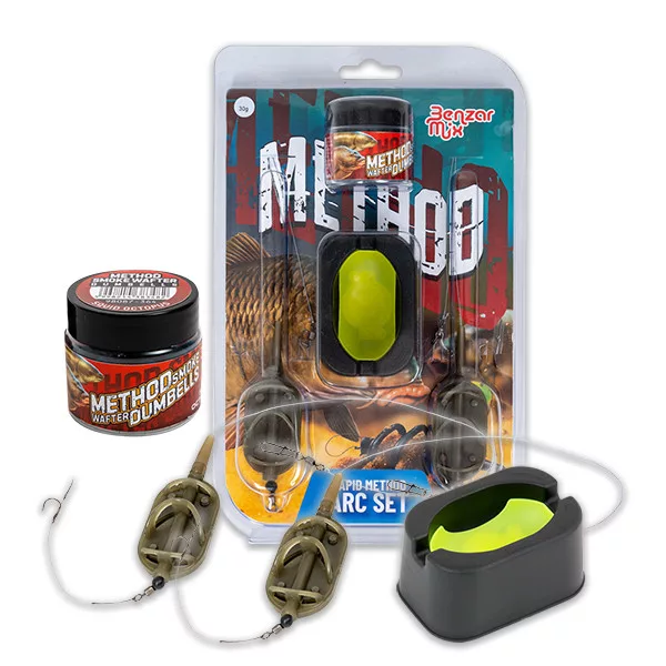 Benzár Mix Rychlý Method oblouk Sada 60gr 2ks košík+plnič+nástraha