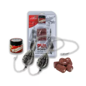   Carp Expert Rapid Pva Bomb Sada Montáž 40gr+40gr 2 montáže+6 PVA bomb+nástraha na položenou