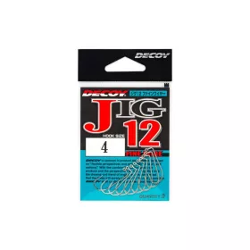   Decoy Jig12 Fine Wire #1/0 jigový háček s očkem a protihrotem 9ks