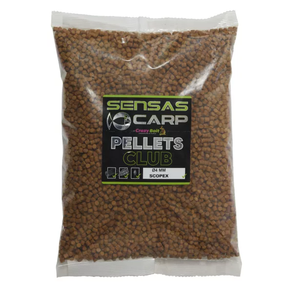 Sensas Scopex Club Pellets Krmné pelety 4mm 10kg