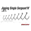 Decoy JS-1 Jigging Single Seargent N #1/0 Jedno Háček s očkem a ostnem pro dravce 7ks