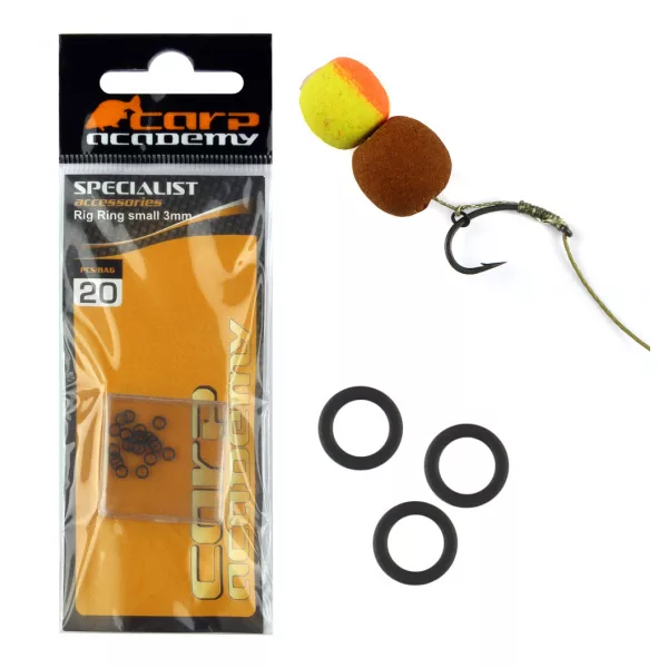 Carp Academy Kroužek na háček 3mm 20ks