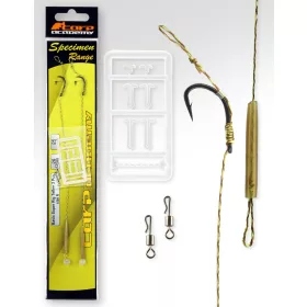   Carp Academy Basic Super Rig Teflon Černá 2 2ks/balení S očkem S protihrotem Boilie háček