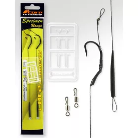   Carp Academy Line Aliger Rig Teflon Černá 4 2ks/balení S očkem S protihrotem Boilie háček