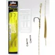 Carp Academy Basic Special Rig Černý 6 2ks/balení S očkem S protihrotem Pletený předvázaný háček