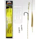 Carp Academy Basic Special Rig Teflon Černý 8 2ks/balení S očkem S protihrotem Pletený předvázaný háček