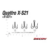 Decoy Quattro X-S21 #1 čtyřháček s očkem a protihrotem 5ks