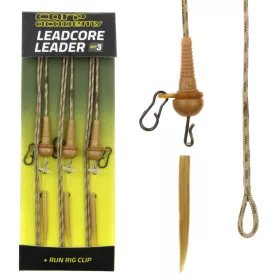   Carp Academy Předvázaná Leadcore Montáž s Olověnou Sponou Run Rig 3ks