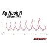 Decoy Worm 17R KG 3/0 Blood Red Offsetový Háček 6ks