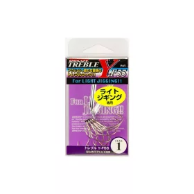   Decoy Y-F55 Light Jigging #2 Microbarb Trojháček s očkem a protihrotem 4ks