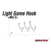Decoy Light Game MG-3 8 Rybářský háček s očkem a protihrotem pro dravce, 12ks