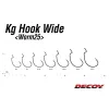 Decoy Worm 25 KG Wide 3/0 Offset Háček 6ks