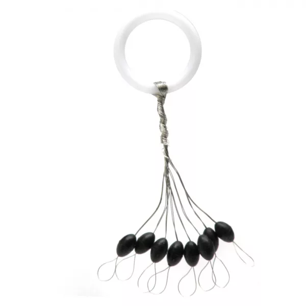 Nevis Gumová zarážka Černá L 5,5x3mm 8ks