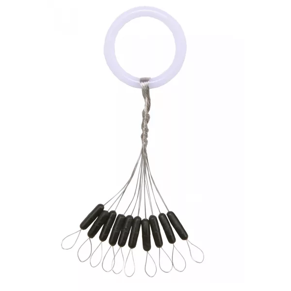 Nevis Gumová zarážka Černá S 6x1,8mm 10ks