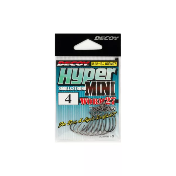 Decoy Worm 27 KG Hyper Mini 2 Offset Háček 9ks