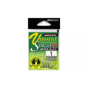   Decoy 37 Versatile Single #3/0 Háček s očkem a protihrotem pro dravé ryby 7ks