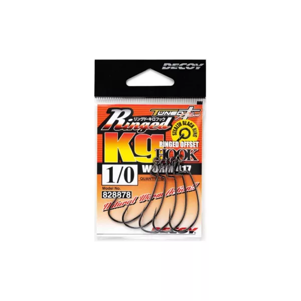Decoy Worm 417 Ringed KG 2 Offset Háček 5ks