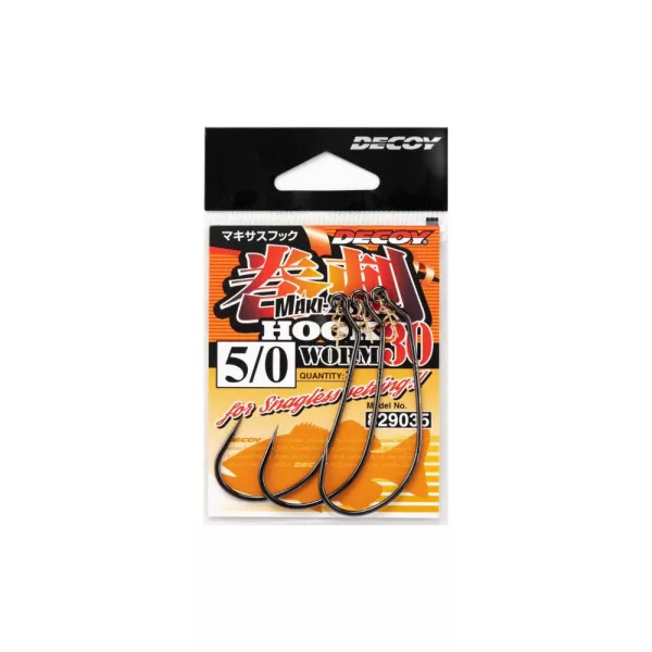 Decoy Worm 30 Makisasu 6 Offset Háček 6ks