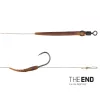 Delphin THE END Skin návazec vázaný háček / 2ks 20cm/25lbs/#4