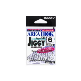   Decoy Area Jiggy Type XII AH-12 #8 Bezprotihrotý jednohák s očkem na dravce 12ks