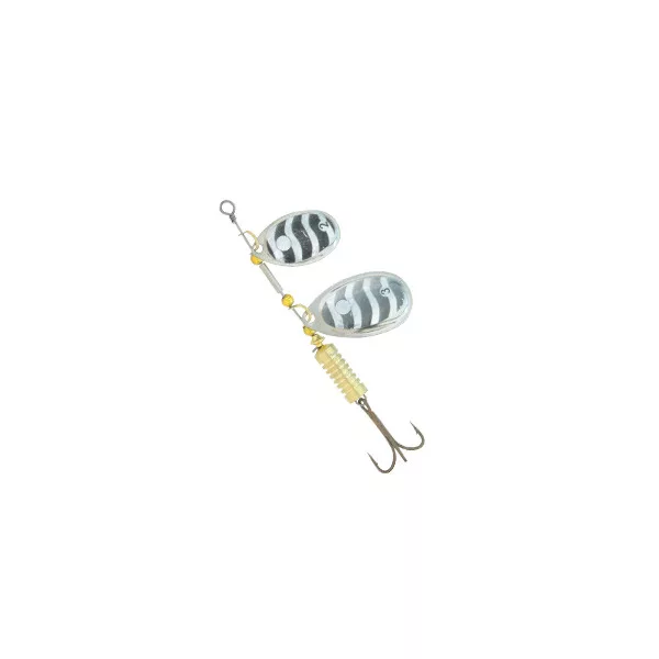 Kamasaki Stork rotační třpytka Černo-stříbrná s třpytkami 2 - 6gr
