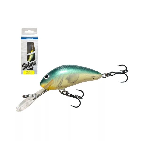 Salmo Hornet H5F Zelený hřbet Sleď 5cm 7gr Wobler