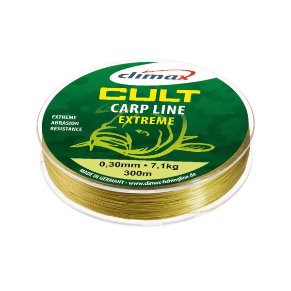 Climax Cult Carp Extreme Mono 1000m 0,35mm Matt Olive Monofilní kmenový vlasec