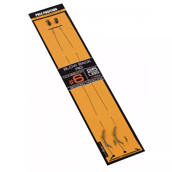 Spro Str Blow Black Rig Černý 6 2ks/balení S očkem S protihrotem Pletený předvázaný háček