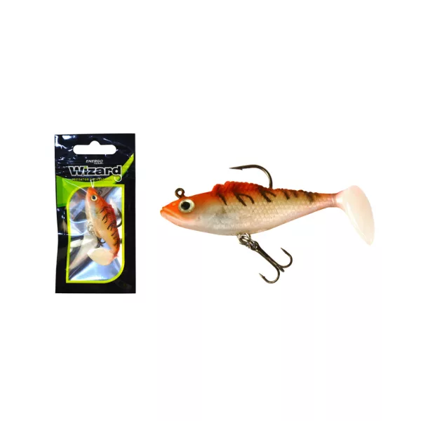 Wizard Swimbait Perch 5,08cm Whitetiger Gumová ryba