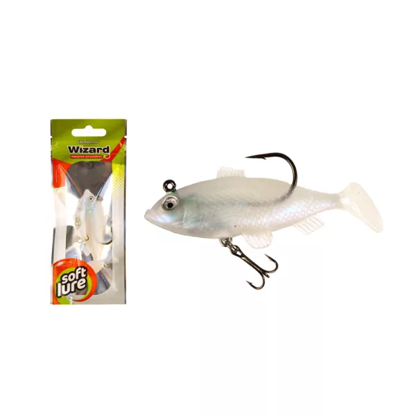 Wizard Swimbait Perch 7,62cm White Gumová ryba