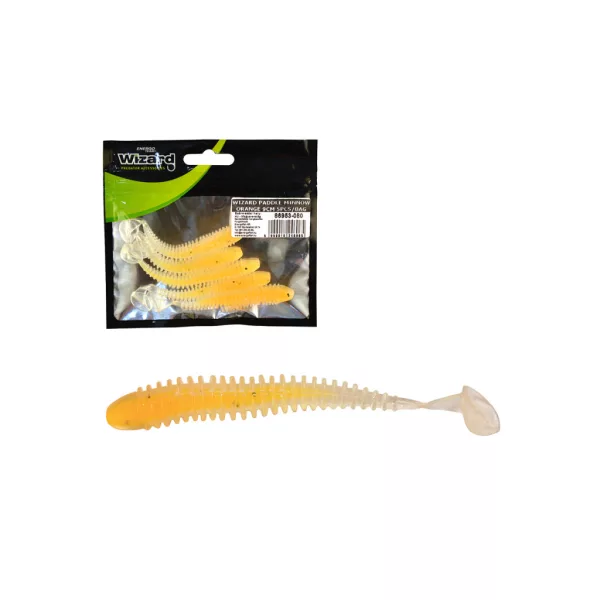 Wizard Power Minnow Orange 9cm gumová nástraha 5ks