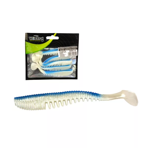 Wizard Ruthless Minnow Blue 10cm gumová nástraha 5ks