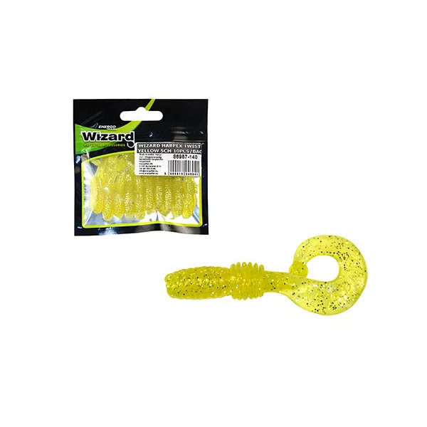 Wizard Harpex Twist Extra Yellow 5cm Twister 10ks