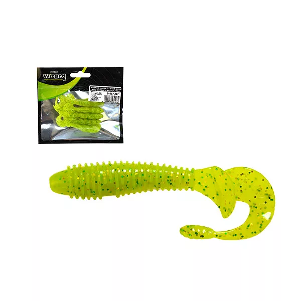 Wizard Harpex Twist Grub Pro Green 7cm Twister 5ks