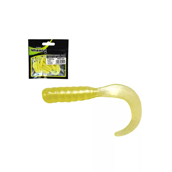 Wizard Harpex Twist Lemon 5cm Twister 10ks