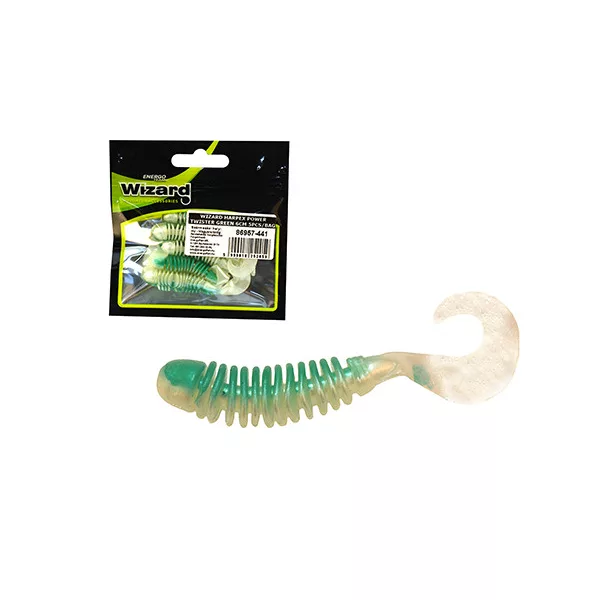 Wizard Harpex Power Twister Green 6cm Umělá nástraha 5ks
