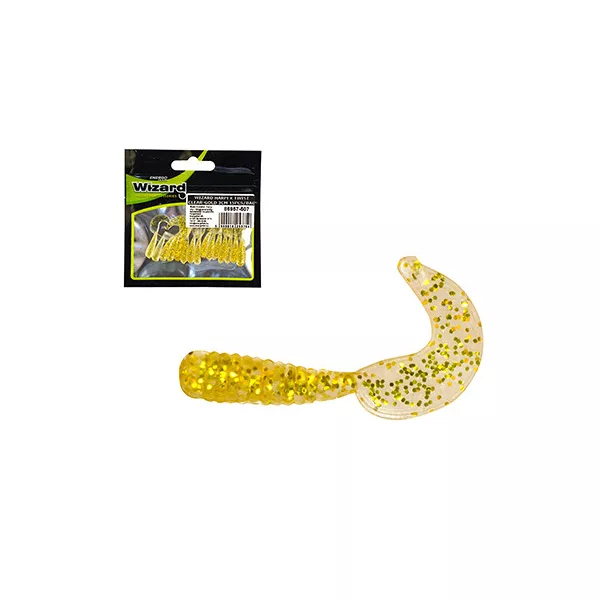 Wizard Harpex Twist Clear-Gold 3cm Umělá Nástraha 15ks