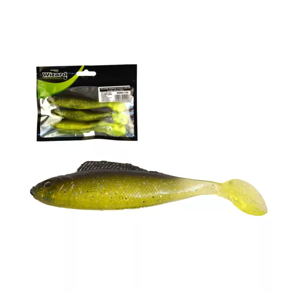 Wizard Roach Průhledně-zelený 11cm gumová nástraha 3ks