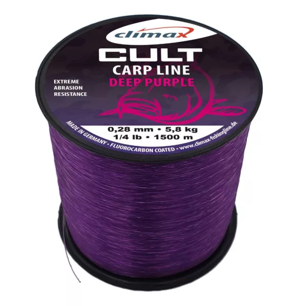 Climax Cult Carp Deep Purple Mono 1000m 0,32mm Monofilní hlavní šňůra