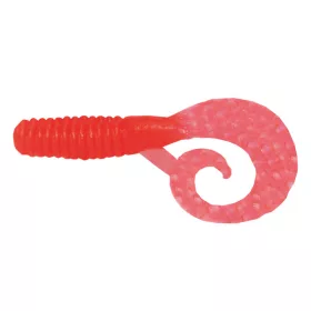   Manns Bait Co. Ltd Mannipulator Grub Twister Japanese Red 101mm - 8ks