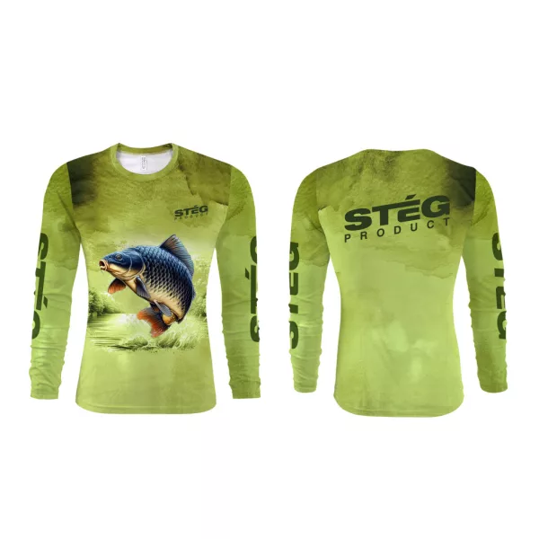 Stég UV tričko s motivem ryb XL