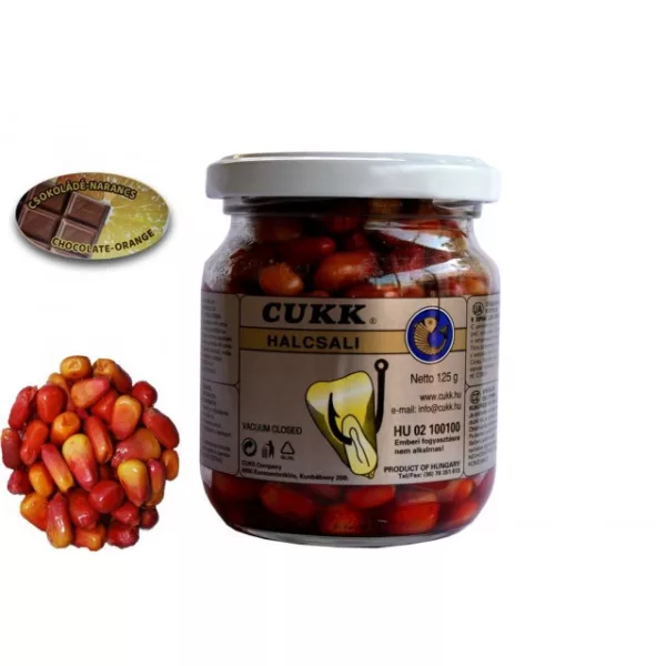 Barevná sladká kukuřice, světle hnědá, čokoládově-pomerančová
