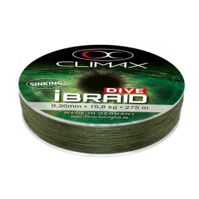   Climax iBraid Dive Sinking Olive Green 135m 0,12mm 5,0kg Pletená hlavní šňůra