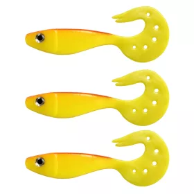   Nevis Twister Shad Vantage 9cm 6,56gr 3ks/balení /žluto-červená/ Plastová nástraha