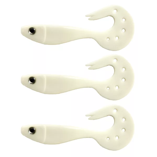 Nevis Twister Shad Vantage 9cm 6,56gr 3ks/bal /bílá/ Plastová nástraha