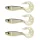 Nevis Twister Shad Vantage 9cm 6,56gr 3ks/bal /stříbrná-černá/ Plastová nástraha