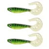 Nevis Twister Shad Vantage Perch 9cm 6,56gr zeleno-bílý plastová nástraha 3ks