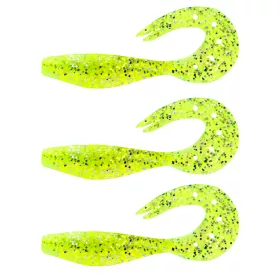   Nevis Twister Shad 11cm 10,76gr 3 ks/bal (Zelená třpytka) Plastová nástraha