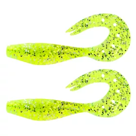   Nevis Twister Shad 14cm 21,40gr 2 ks/bal (Zelená třpytka) Plastová nástraha